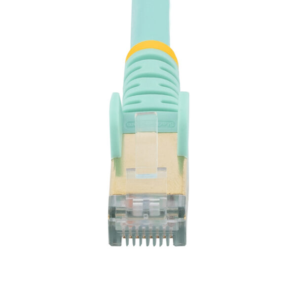 StarTech.com 1m aqua Cat6a Ethernet netwerkkabel shielded (STP) Cat6a patchkabel Cat 6a - Afbeelding 2
