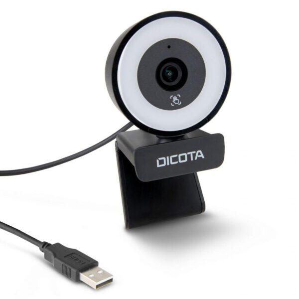 DICOTA D32066 webcam 5 MP 2592 x 1944 Pixels USB 2.0 Zwart - Afbeelding 5