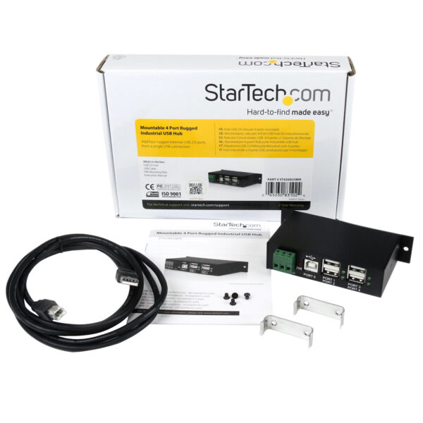 StarTech.com Monteerbare 4-poort Robuuste Industriële USB Hub - Afbeelding 4