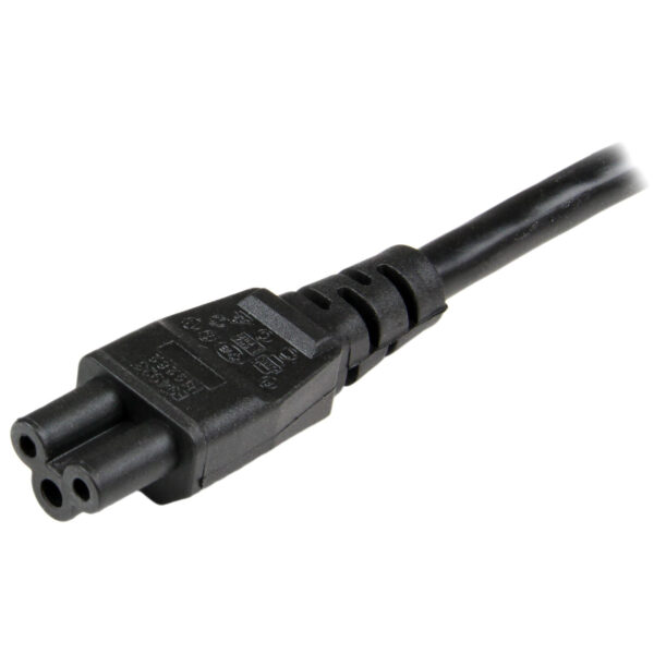 StarTech.com 2m Laptop Stroomkabel, EU Schuko naar C5, 2.5A 250V, 18AWG, Notebook / Laptop AC Vervangkabel, Power Brick Kabel, L - Afbeelding 2