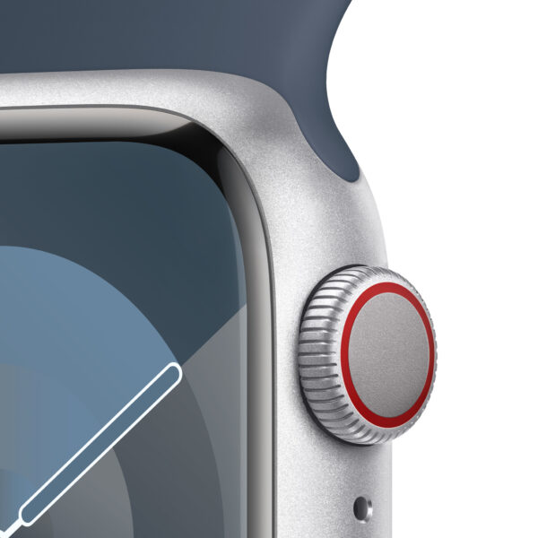 Apple Watch Series 9 41 mm Digitaal 352 x 430 Pixels Touchscreen 4G Zilver Wifi GPS - Afbeelding 6
