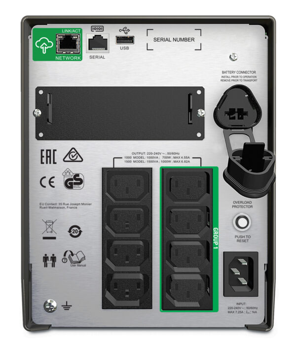 APC Smart-UPS SMT1500IC - 8x C13, USB, SmartConnect, 1500VA - Afbeelding 2