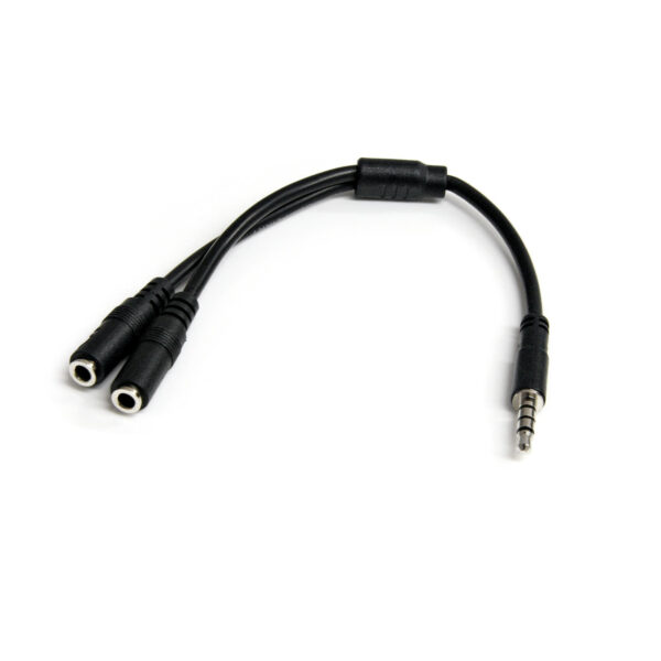 StarTech.com Headsetadapter voor headsets met aparte koptelefoon-/microfoonstekkers 3,5 mm 4 positie naar 2x 3 positie 3,5 mm M/ - Afbeelding 6