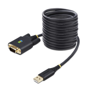 StarTech.com 3m USB naar Seriëel Adapter Kabel, COM Retention, Verwisselbare DB9 Schroeven/Moeren, USB-A naar RS232 DB9 Converte
