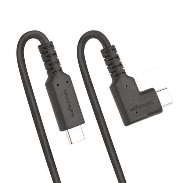 StarTech.com 50cm Haakse USB-C Kabel, Rugged, USB 3.2 Gen 2 (10 Gbps), USB C naar C Data transfer Kabel met Rechte Hoek, 4K 60Hz - Afbeelding 5
