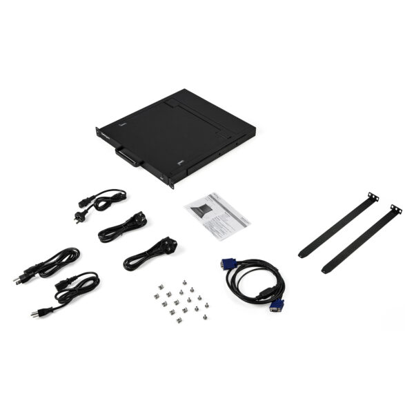 StarTech.com KVM Rack Console, Single Port VGA KVM met 17" LCD Scherm voor Server Rack, Complete Universele 1U LCD KVM Lade met - Afbeelding 2