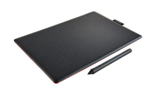 Wacom One by Medium grafische tablet Zwart, Rood 2540 lpi 216 x 135 mm USB - Afbeelding 2