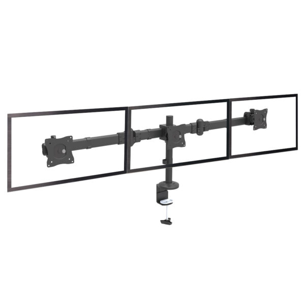 StarTech.com Triple Monitor Arm, Ergonomische VESA Monitor Beugel voor 3 Schermen tot 27", Scharnierend en in Hoogte Verstelbaar - Afbeelding 8
