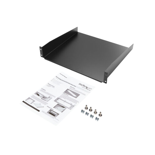 StarTech.com 2U Server Rack Schap - Universele Rack Mount Cantilever Shelf voor 19" Netwerk Kast & Apparatuur - Heavy Duty Staal - Afbeelding 6