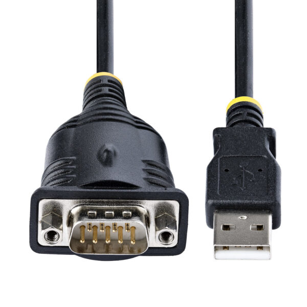 StarTech.com 1m USB Serial Converter Kabel, DB9 Male RS232 naar USB Converter, Prolific Chipset, USB naar Serieel Adapter voor P - Afbeelding 3
