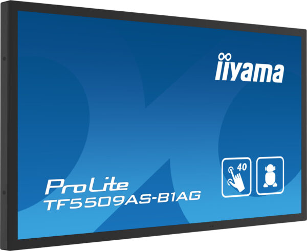 iiyama TF5539AS-B1AG beeldkrant Digitale signage flatscreen 138,7 cm (54.6") LED 500 cd/m² 4K Ultra HD Zwart Touchscreen Type pr - Afbeelding 5