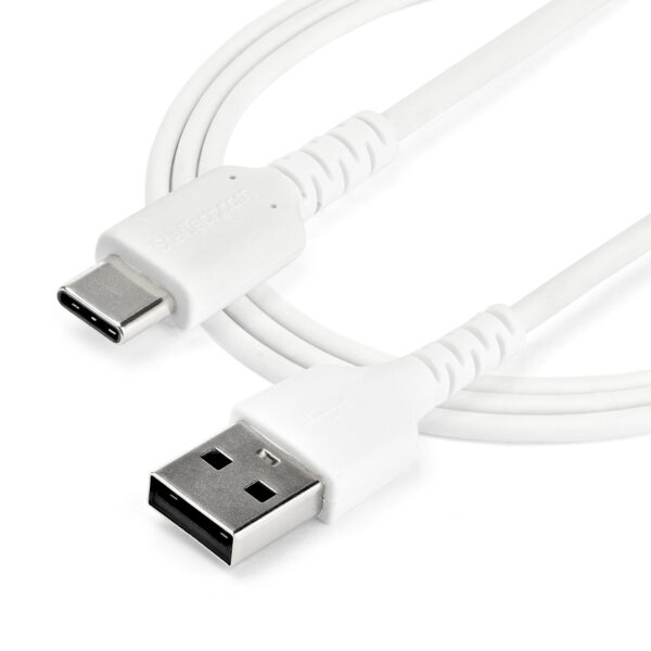 StarTech.com 1m USB A naar USB-C Oplaadkabel, Duurzame USB 2.0 Fast Charge & Sync USB A naar USB C Data Kabel, Rugged Aramide Ve - Afbeelding 5