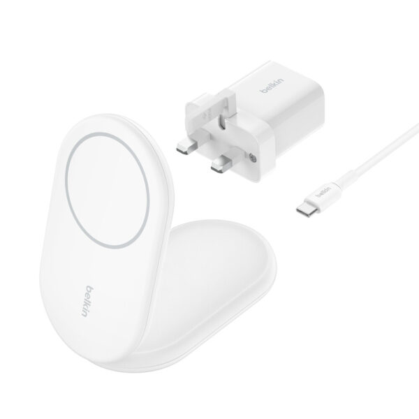 Belkin BoostCharge Hoofdtelefoons, Smartphone Wit USB Draadloos opladen Snel opladen Binnen - Afbeelding 2