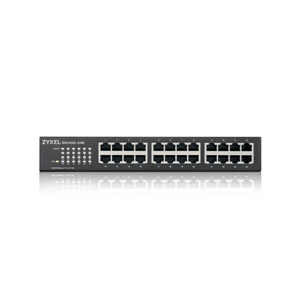 Zyxel GS1100-24E Unmanaged Gigabit Ethernet (10/100/1000) Zwart - Afbeelding 3