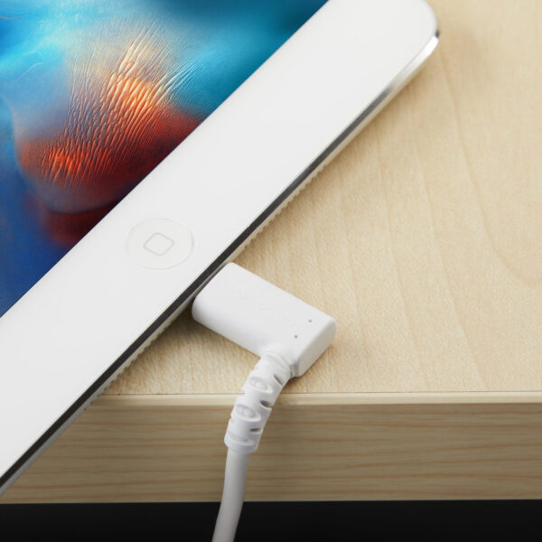 StarTech.com Premium USB-A naar Lightning Kabel 2m Wit - Robuuste 90° haakse USB Type A naar Lightning Charge & Sync Oplaadkabel - Afbeelding 2