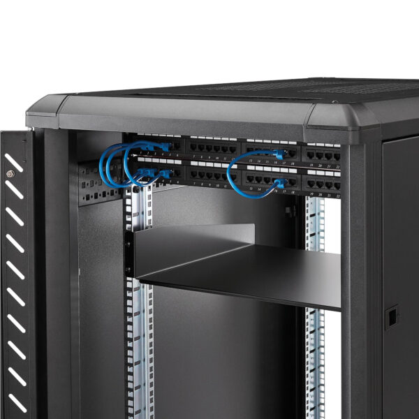 StarTech.com 2U Server Rack Schap - Universele Rack Mount Cantilever Shelf voor 19" Netwerk Kast & Apparatuur - Heavy Duty Staal - Afbeelding 4