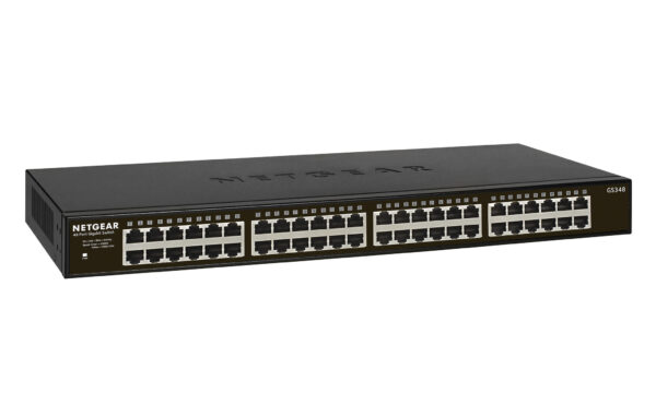 NETGEAR GS348 Unmanaged Gigabit Ethernet (10/100/1000) 1U Zwart - Afbeelding 2