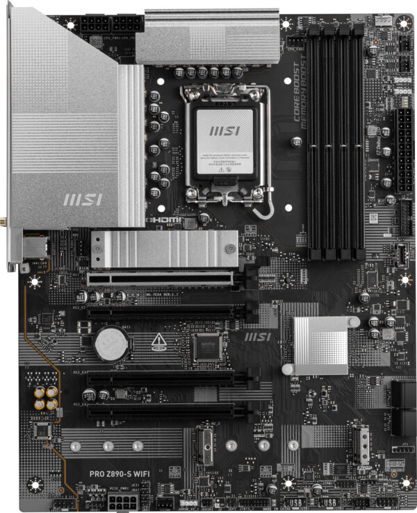 MSI PRO Z890-S WIFI moederbord Intel Z890 LGA 1851 (Socket V1) ATX - Afbeelding 2