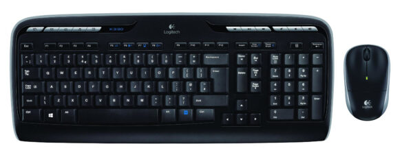 Logitech Wireless Combo MK330 toetsenbord Inclusief muis Universeel RF Draadloos Russisch Zwart