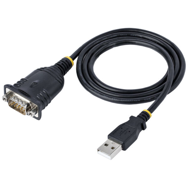 StarTech.com 1m USB Serial Converter Kabel, DB9 Male RS232 naar USB Converter, Prolific Chipset, USB naar Serieel Adapter voor P - Afbeelding 4