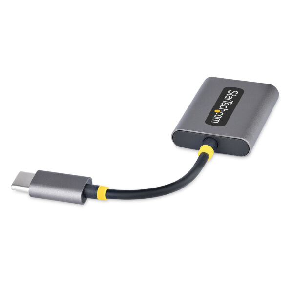 StarTech.com USB-C Headphone Splitter, USB Type C Dual Headset Adapter met Mic Input, USB C naar 3.5mm Audio Adapter/Earphone Do - Afbeelding 2