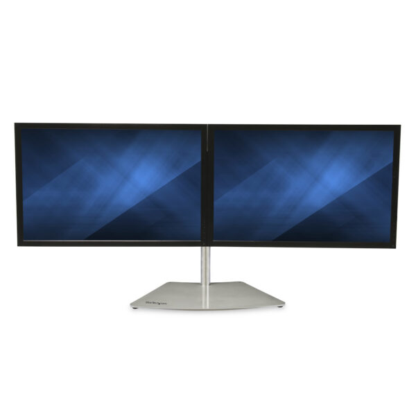 StarTech.com Dual Monitor Stand, Ergonomische Monitorstandaard voor twee VESA Schermen tot 24" (8kg), Gesynchroniseerde Verstelb - Afbeelding 4