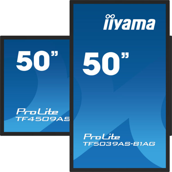 iiyama TF5039AS-B1AG beeldkrant Digitale signage flatscreen 125,7 cm (49.5") LED 500 cd/m² 4K Ultra HD Zwart Touchscreen Type pr - Afbeelding 3