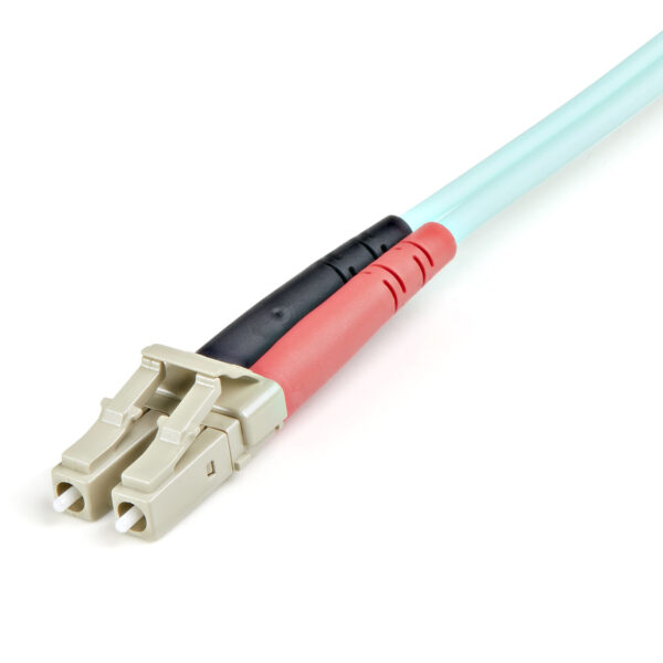 StarTech.com 1m LC/UPC naar LC/UPC OM3 Multimode Glasvezel Netwerkkabel, Full Duplex 50/125µm Zipcord Fiber, 100G Netwerken, LOM - Afbeelding 2