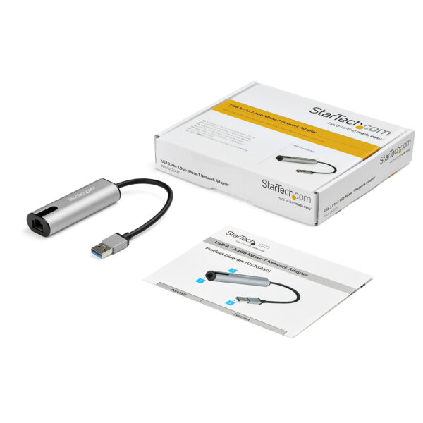 StarTech.com 2.5GbE USB A naar Ethernet Adapter, NBASE-T NIC, USB 3.0 Type A 2.5 GbE /1 GbE Multi Speed Gigabit Netwerk, USB 3.1 - Afbeelding 4