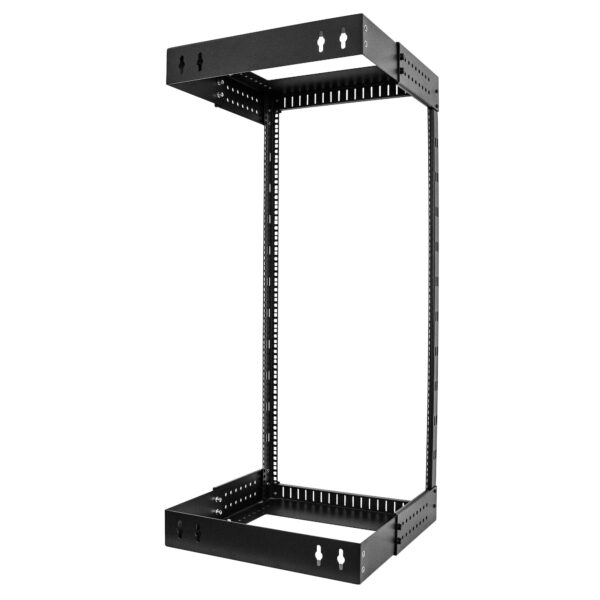 StarTech.com 2 Post 24U Heavy-Duty Wandmonteerbare Server Rack, 19" Open Frame Netwerk Rack met Verstelbare Diepte, Data Rack vo - Afbeelding 4