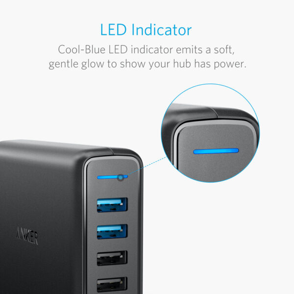 Anker PowerPort Speed 5 Universeel Zwart AC Binnen - Afbeelding 6