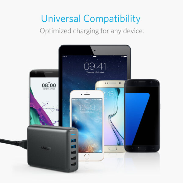 Anker PowerPort Speed 5 Universeel Zwart AC Binnen - Afbeelding 5