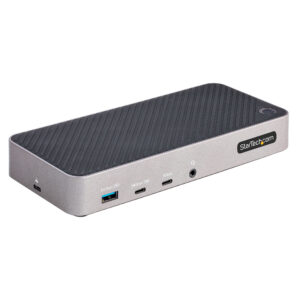StarTech.com USB-C Triple Monitor Docking Station - HDMI/DP Triple 4k USB-C Dock - 5x USB Hub - GbE - 100W PD - Universeel Multi