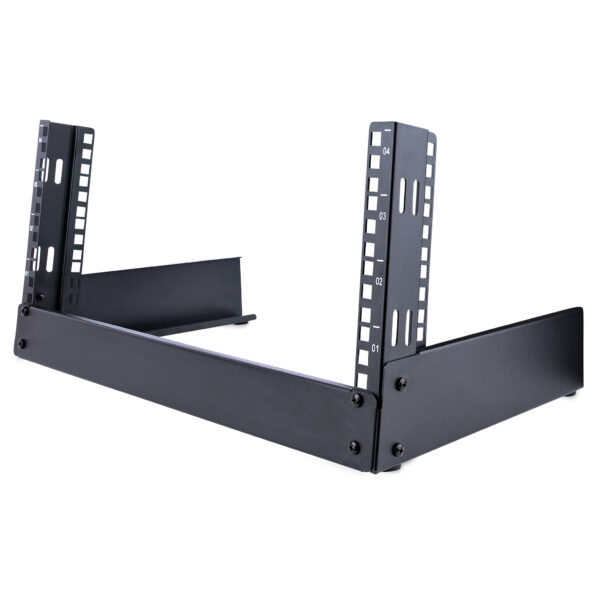 StarTech.com 4U 19" Bureau Open Frame Rack, 2 Post, Vrijstaand IT Netwerk Rack voor Switch/Patchpaneel/Data/AV/IT/Communicatie A