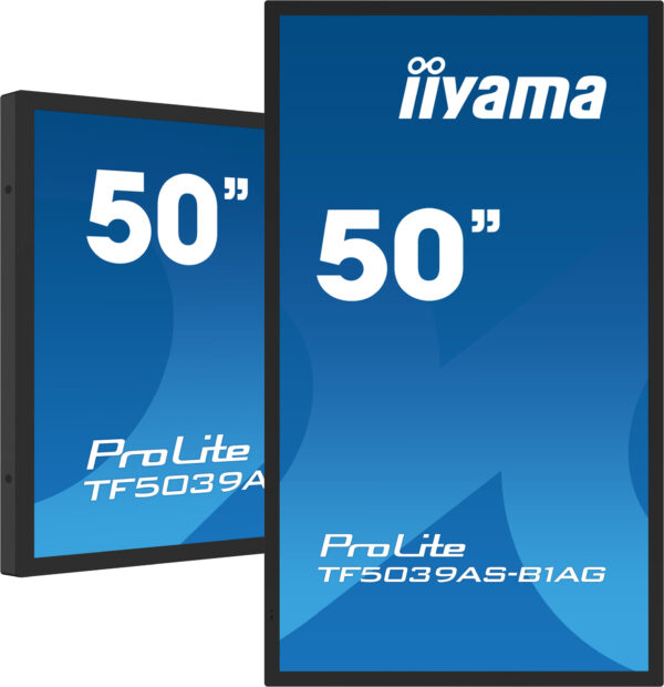 iiyama TF5039AS-B1AG beeldkrant Digitale signage flatscreen 125,7 cm (49.5") LED 500 cd/m² 4K Ultra HD Zwart Touchscreen Type pr - Afbeelding 4