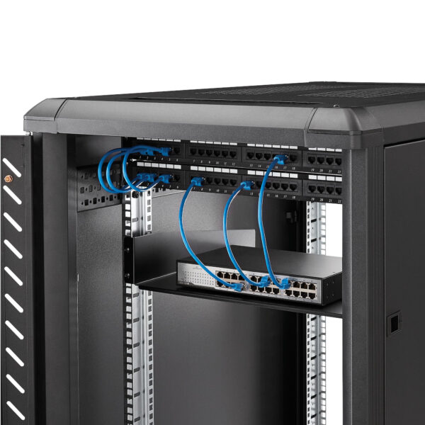 StarTech.com 2U Server Rack Schap - Universele Rack Mount Cantilever Shelf voor 19" Netwerk Kast & Apparatuur - Heavy Duty Staal - Afbeelding 3