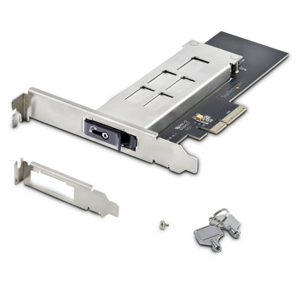 StarTech.com M.2 NVMe SSD naar PCIe x4 Hot-Swap Drive Bay met Verwisselbare Tray voor PCI Express Expansion Slot, Installatie zo - Afbeelding 10