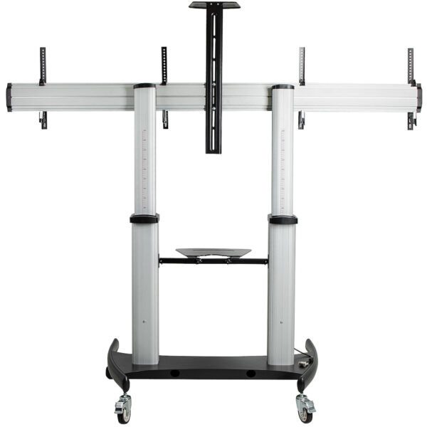 StarTech.com STNDMTVDUO tv-bevestiging 152,4 cm (60") Zwart, Zilver - Afbeelding 4