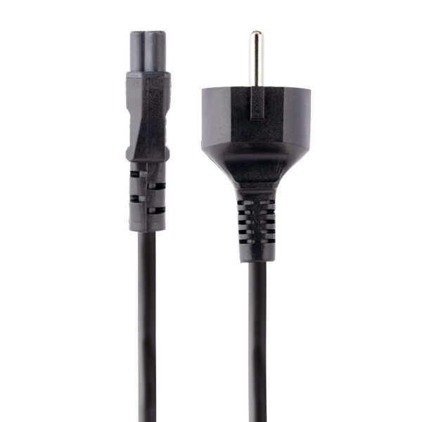 StarTech.com 3m Laptop Stroomkabel, EU Schuko Plug naar C5 (Clover Leaf), 2.5A 250V, 18AWG, Laptop Vervangkabel, Printer Voeding - Afbeelding 4