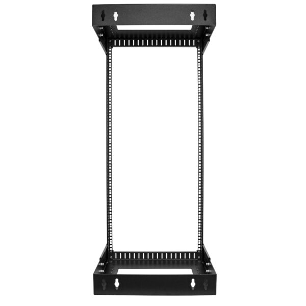StarTech.com 2 Post 24U Heavy-Duty Wandmonteerbare Server Rack, 19" Open Frame Netwerk Rack met Verstelbare Diepte, Data Rack vo - Afbeelding 2