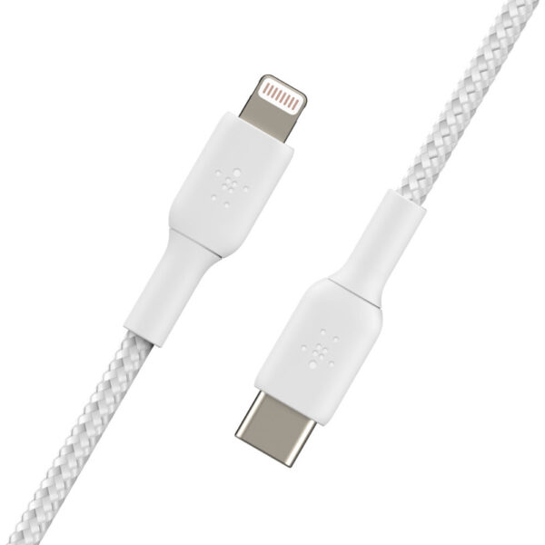 Belkin CAA004BT1MWH Lightning-kabel 1 m Wit - Afbeelding 2