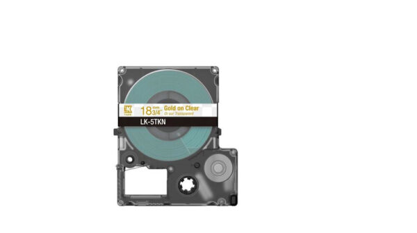 Epson LK-5TKN Goud, Transparant - Afbeelding 2