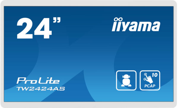 iiyama TW2424AS-W1 beeldkrant Digitale signage flatscreen 60,5 cm (23.8") Wifi 250 cd/m² 4K Ultra HD Zwart Touchscreen Type proc