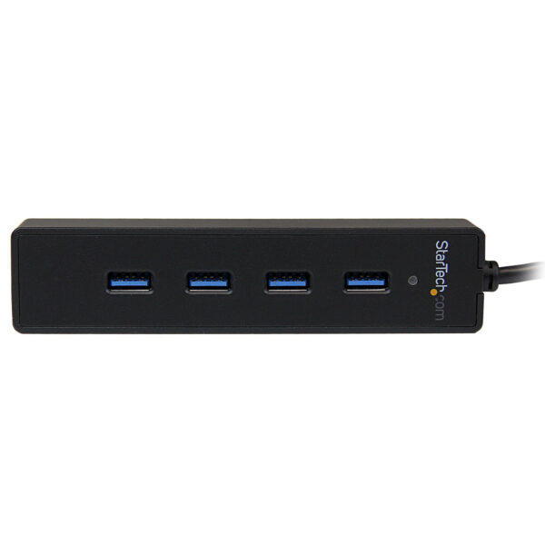 StarTech.com 4-poorts draagbare SuperSpeed USB 3.0-hub met geintegreerde kabel - 5Gbps - Afbeelding 2