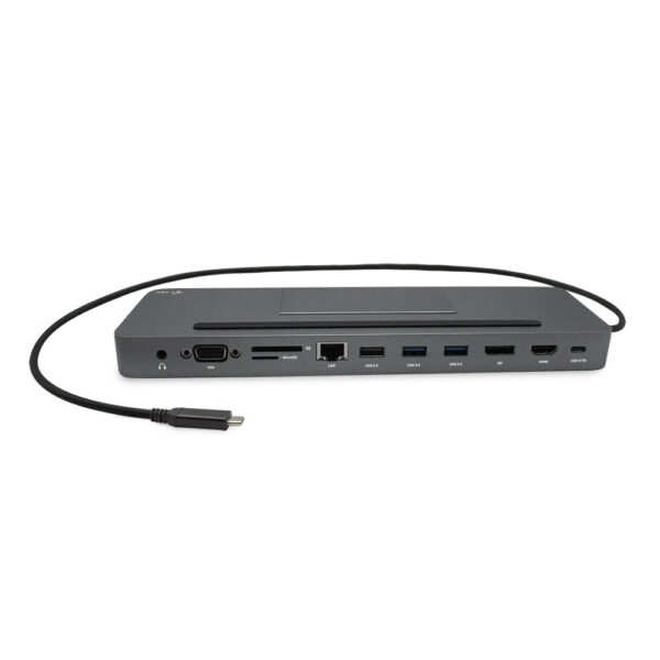 i-tec Metal SB-C Ergonomic 4K 3x Display Docking Station with Power Delivery 85 W + Universal Charger 100 W - Afbeelding 3