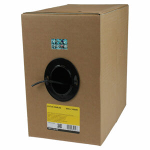 StarTech.com Bulkrol Cat 5e Ethernet kabel - CMR geclassificeerd - 304,8 m - massief - zwart