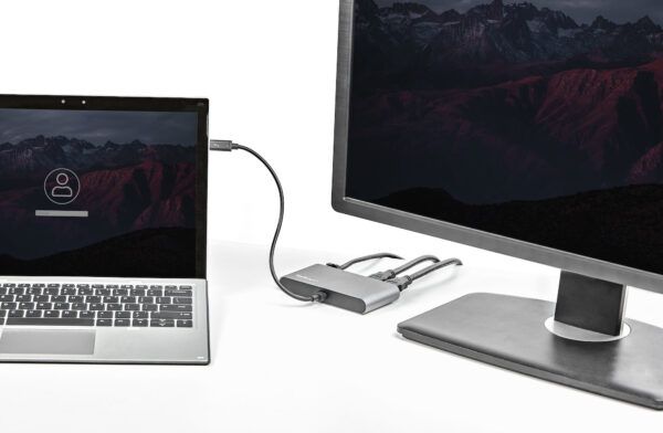 StarTech.com Thunderbolt 3 Mini Dock, Draagbare Dual Monitor Docking Station met HDMI 4K 60Hz, 2x USB-A Hub (USB 3.0/2.0), GbE, - Afbeelding 6