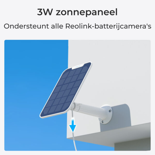 Reolink Argus Series B320 met zonnepaneel- 3 MP buitenbeveiligingscamera op batterijen met detectie van personen/voertuigen, twe - Afbeelding 10