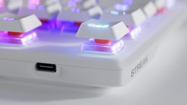 Fnatic STREAK80 LP toetsenbord Gamen USB QWERTY US International Wit - Afbeelding 6