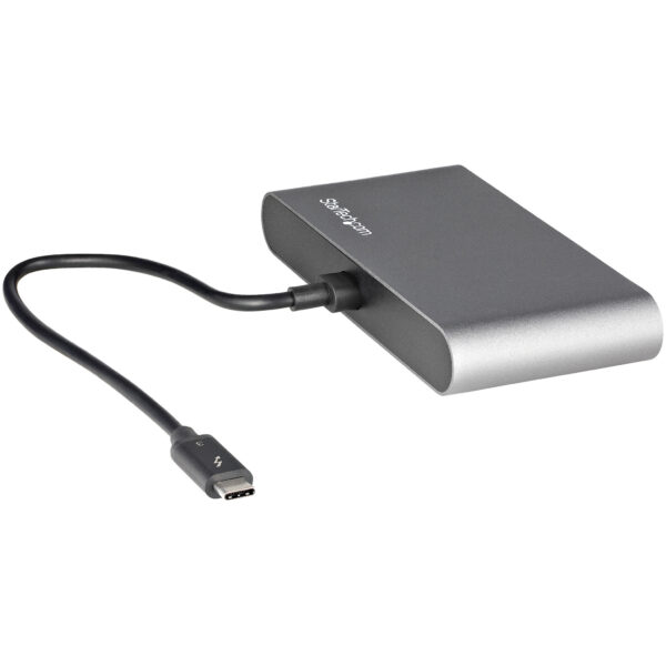StarTech.com Thunderbolt 3 Mini Dock, Draagbare Dual Monitor Docking Station met HDMI 4K 60Hz, 2x USB-A Hub (USB 3.0/2.0), GbE, - Afbeelding 2